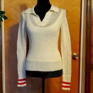 Union Bay Cream sweater self lined in a size Small perfect used condition.